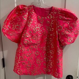 Lilly Pulitzer Pink and Gold Patterned Top